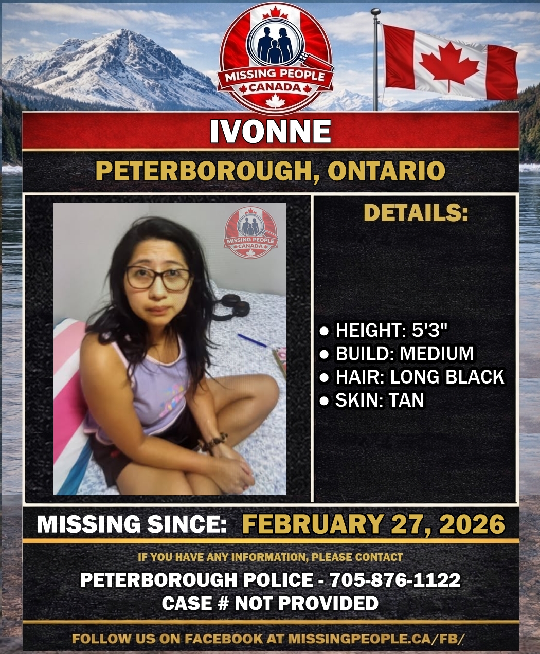 MISSING PERSON CANADA RELEASE