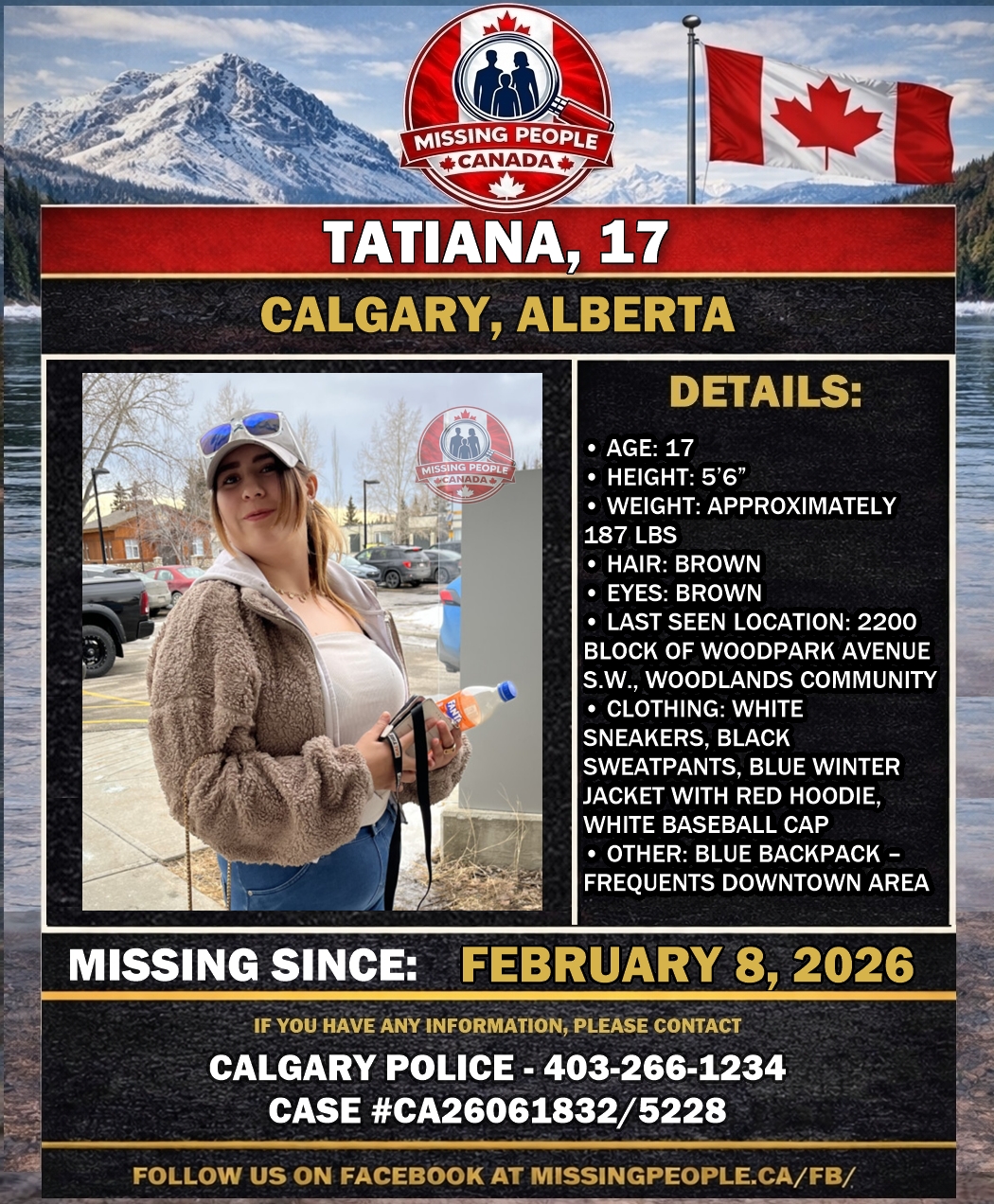 MISSING PERSON CANADA RELEASE