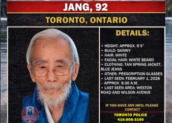 Photo of missing person Jang, age 92, from Toronto, Ontario