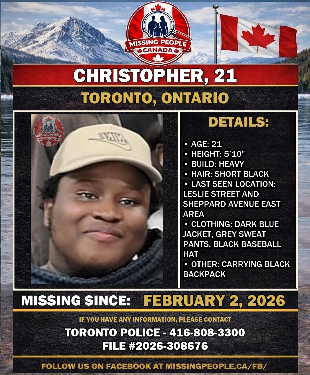 MISSING PERSON CANADA RELEASE