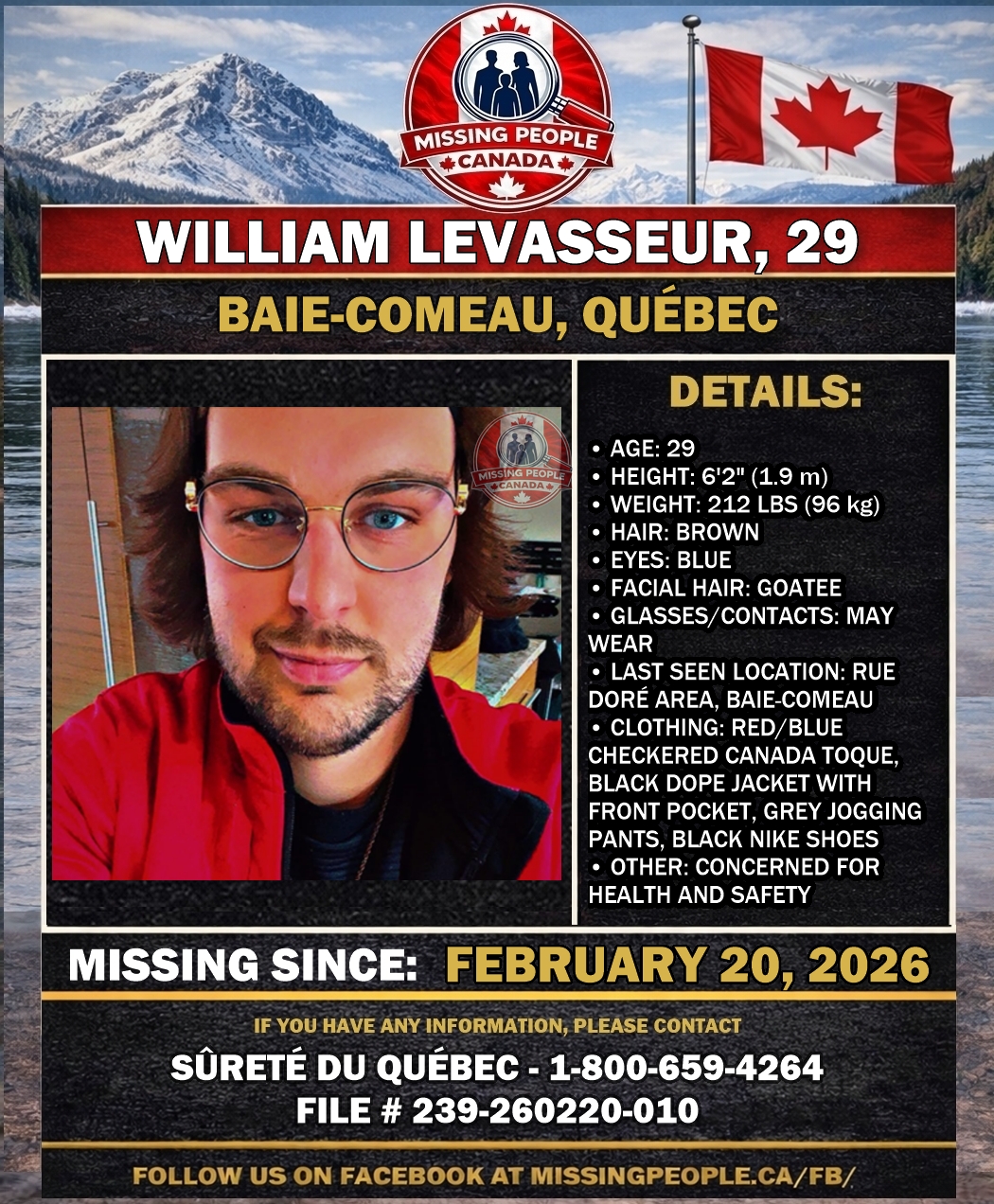 MISSING PERSON CANADA RELEASE