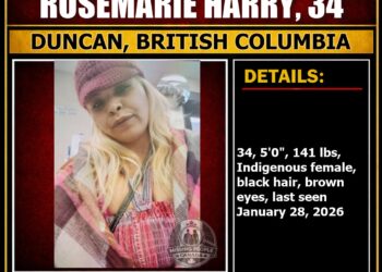 MISSING PERSON CANADA RELEASE