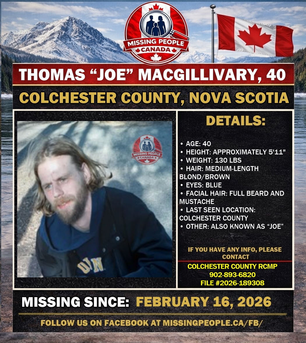 MISSING PERSON CANADA RELEASE