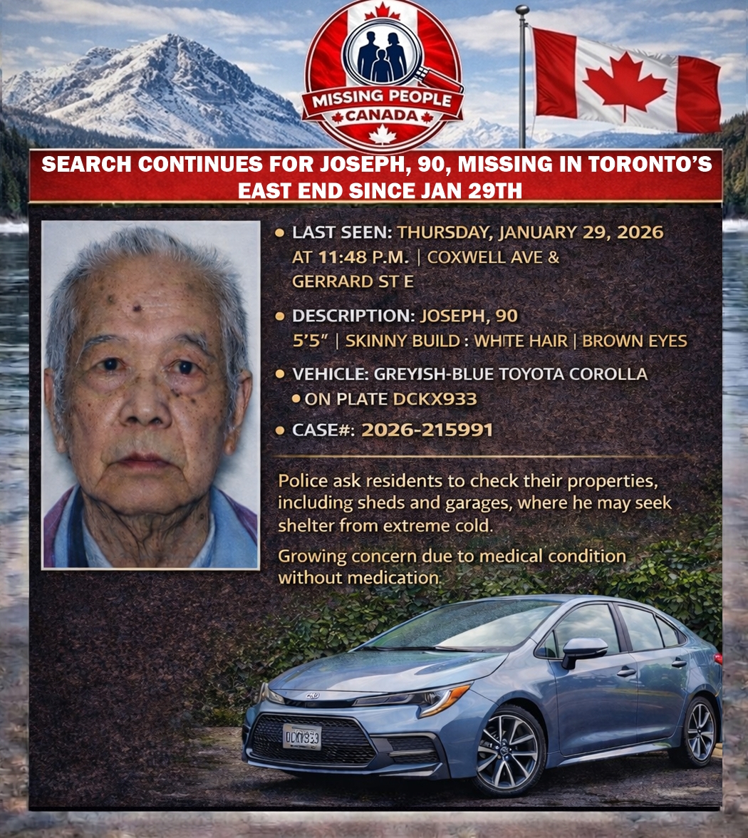 MISSING PERSON CANADA RELEASE