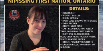 Photo of missing girl Hope, age 15, from Nipissing First Nation, Ontario