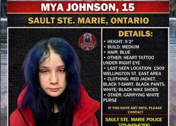 Photo of missing girl Mya Johnson, age 15, from Sault Ste. Marie, Ontario