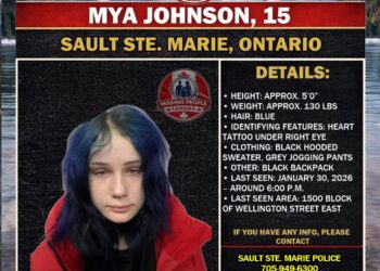 Photo of missing girl Mya Johnson, age 15, from Sault Ste. Marie, Ontario.
