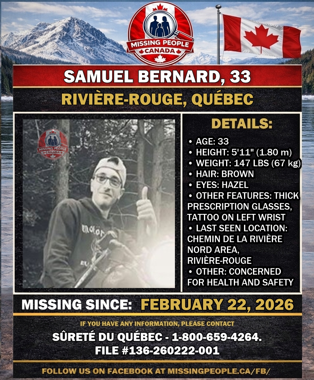 MISSING PERSON CANADA RELEASE