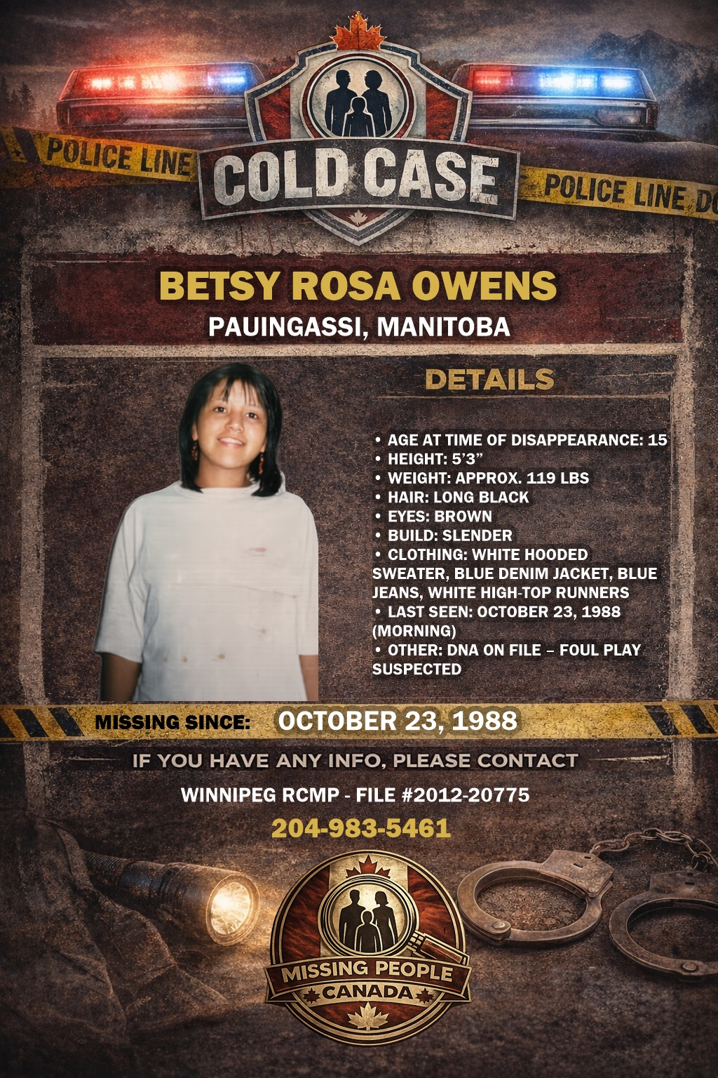 MISSING PERSON CANADA RELEASE