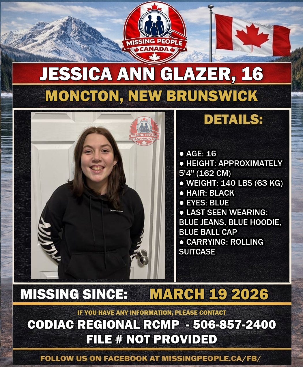 MISSING PERSON CANADA RELEASE