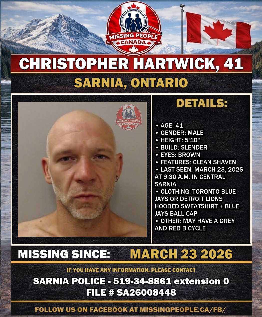 MISSING PERSON CANADA RELEASE