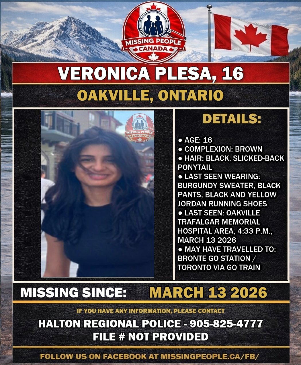 MISSING PERSON CANADA RELEASE