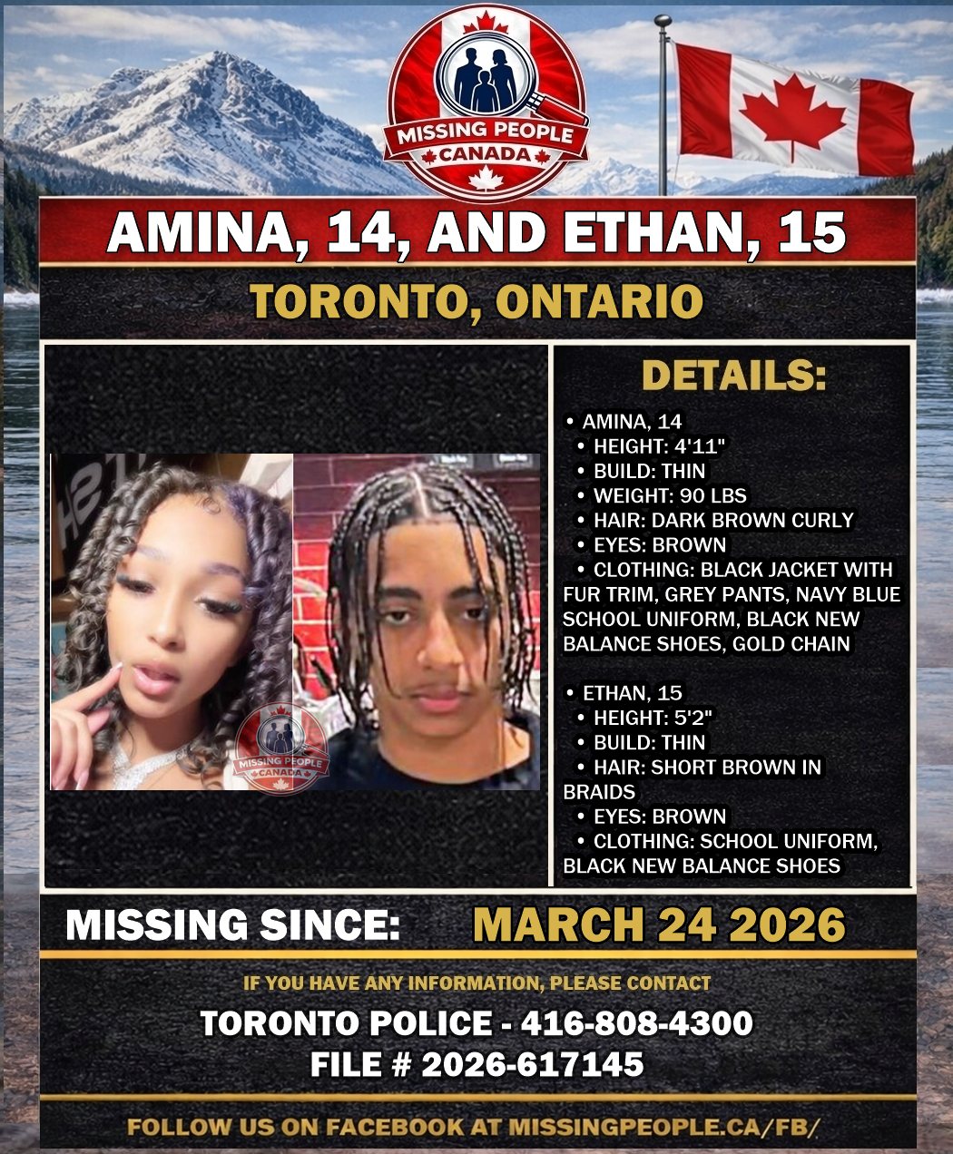 MISSING PERSON CANADA RELEASE