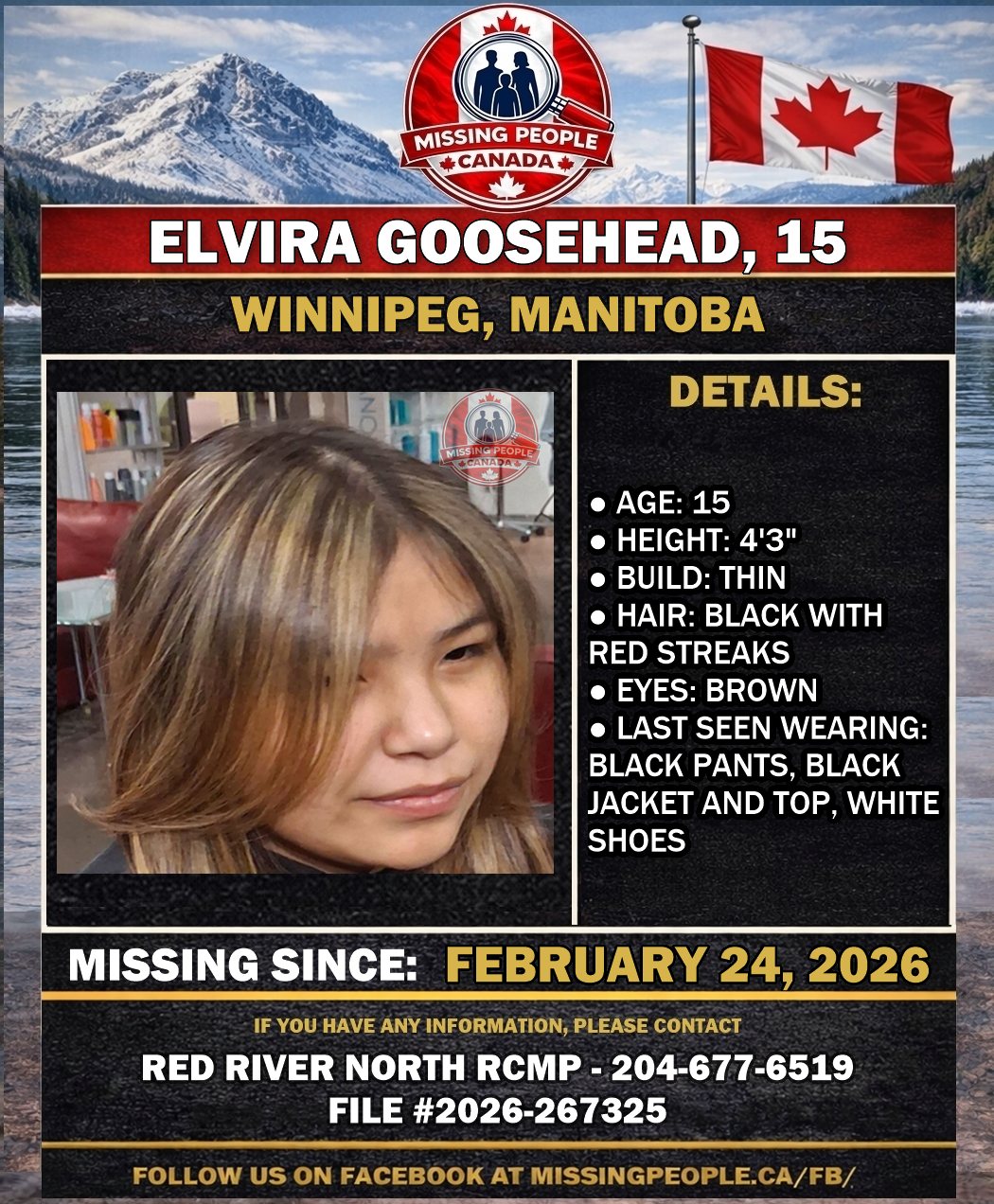MISSING PERSON CANADA RELEASE