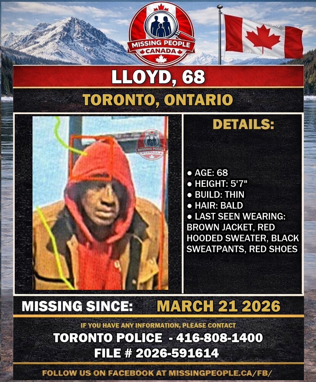 MISSING PERSON CANADA RELEASE