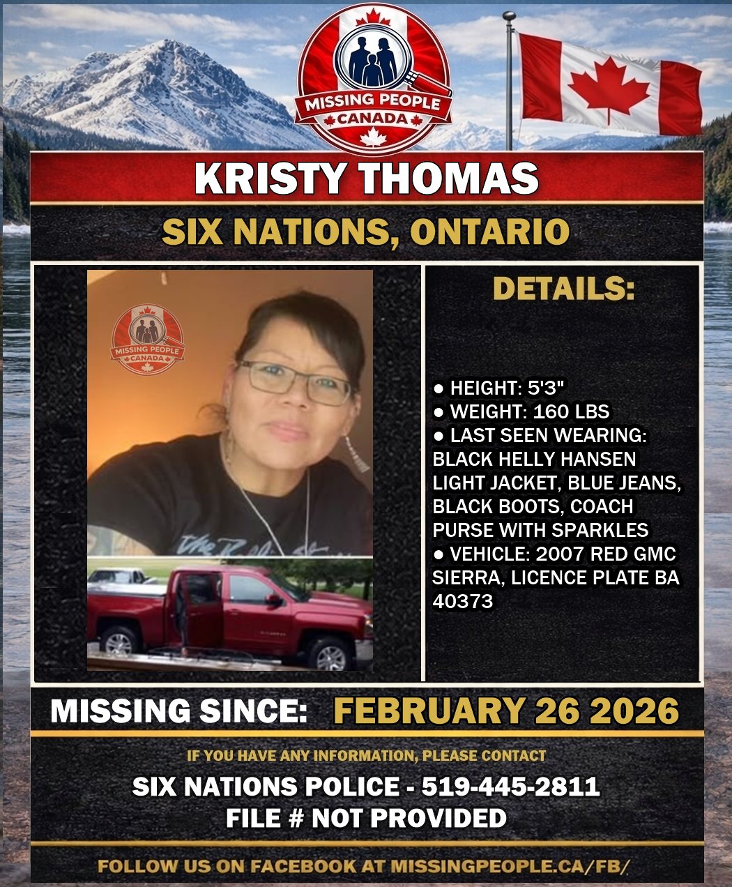 MISSING PERSON CANADA RELEASE