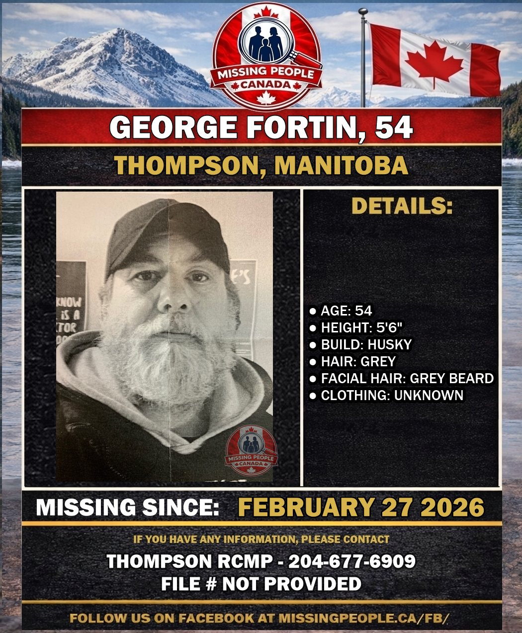 MISSING PERSON CANADA RELEASE