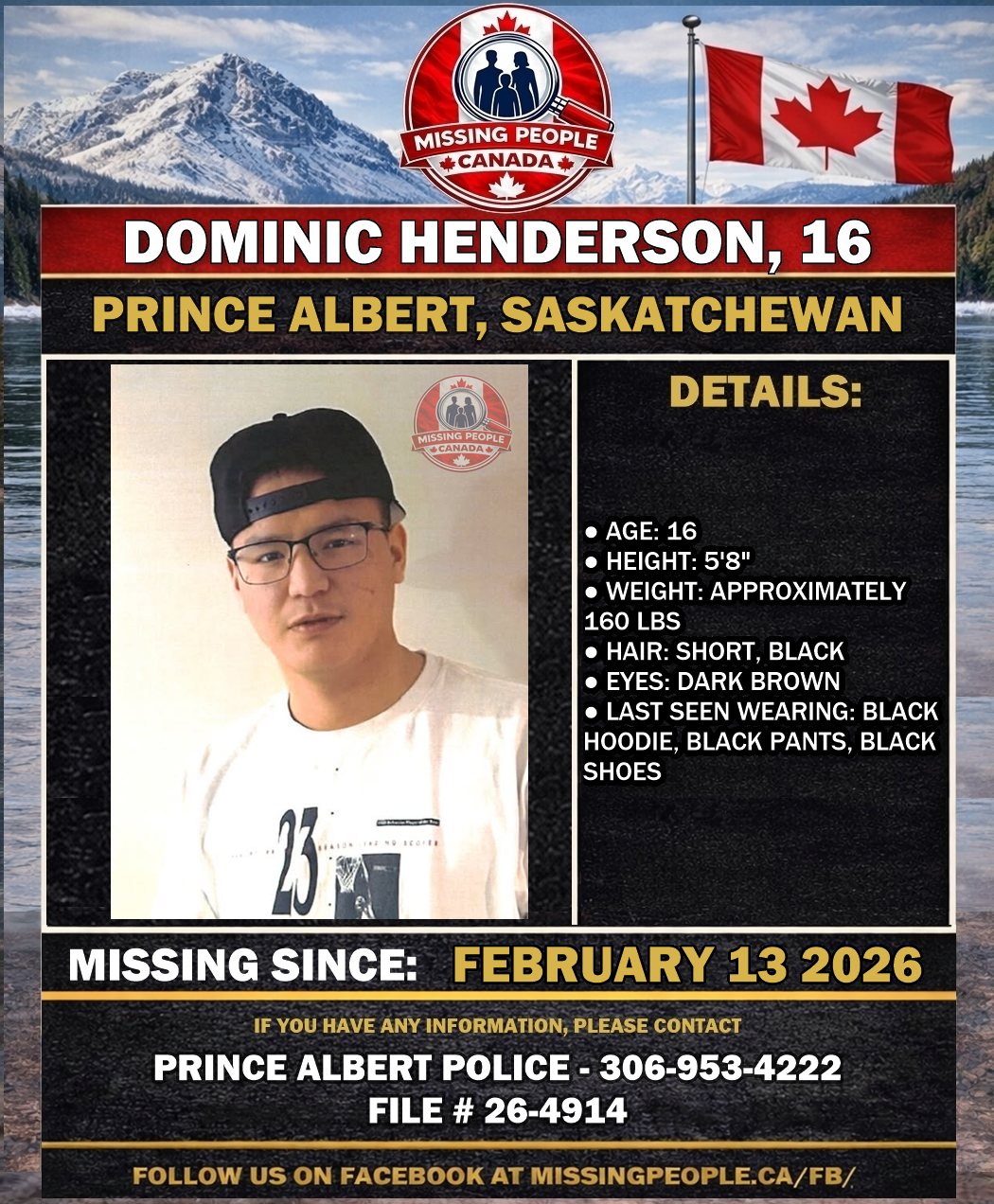 MISSING PERSON CANADA RELEASE