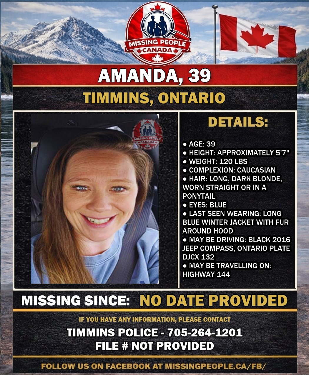 MISSING PERSON CANADA RELEASE