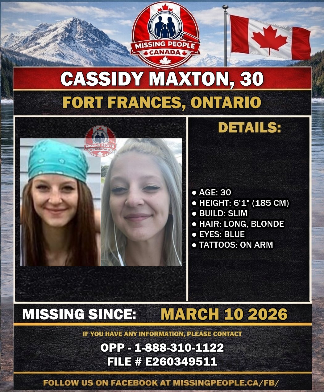 MISSING PERSON CANADA RELEASE
