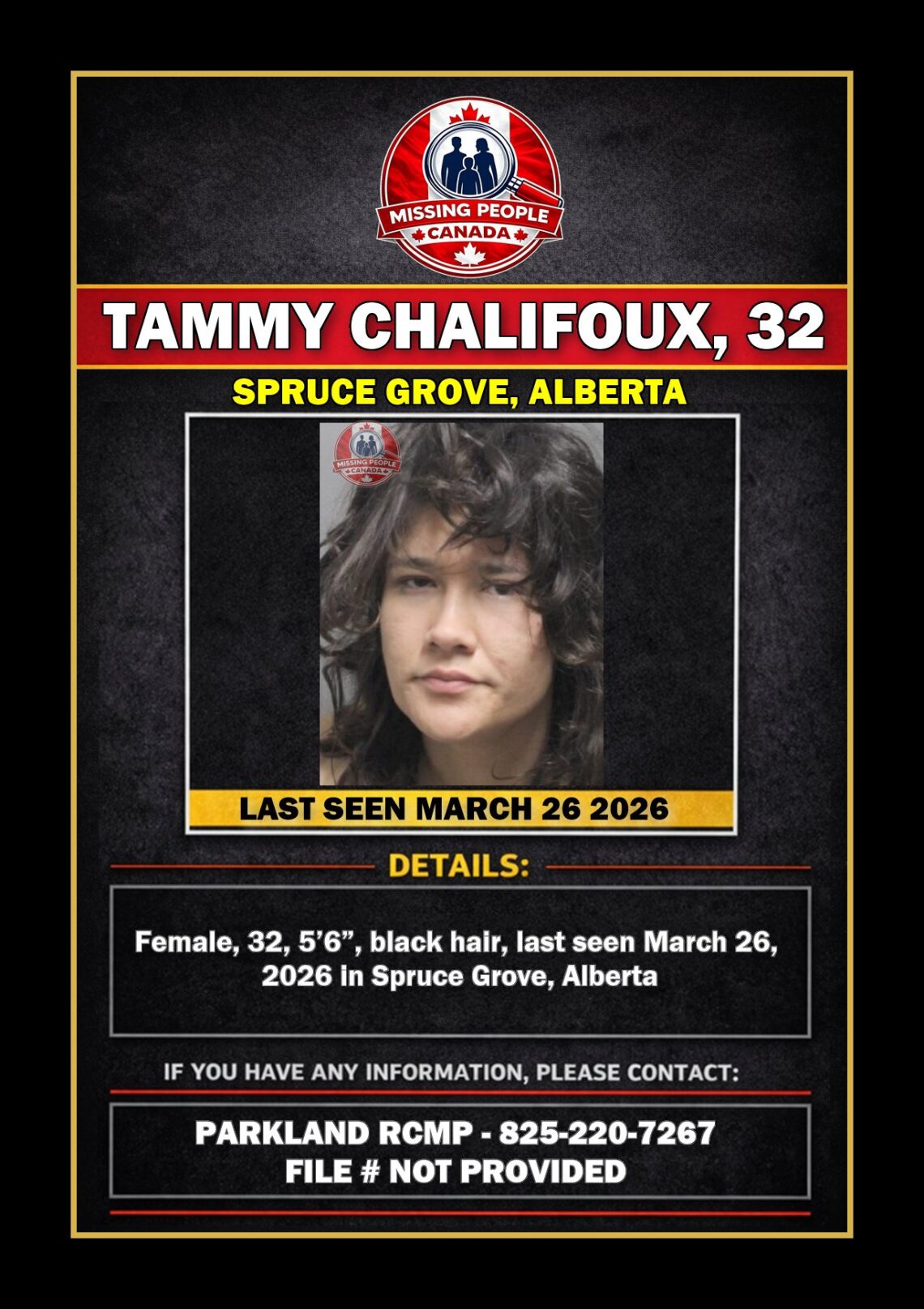 MISSING PERSON CANADA RELEASE