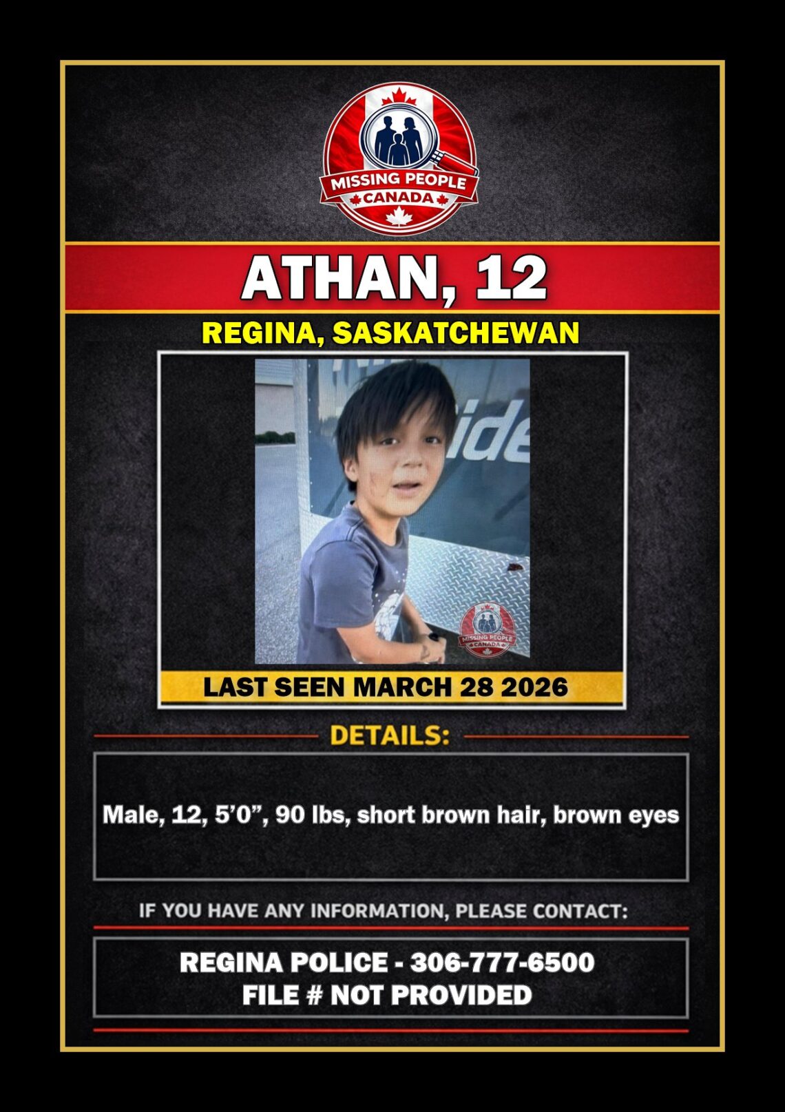 MISSING PERSON CANADA RELEASE