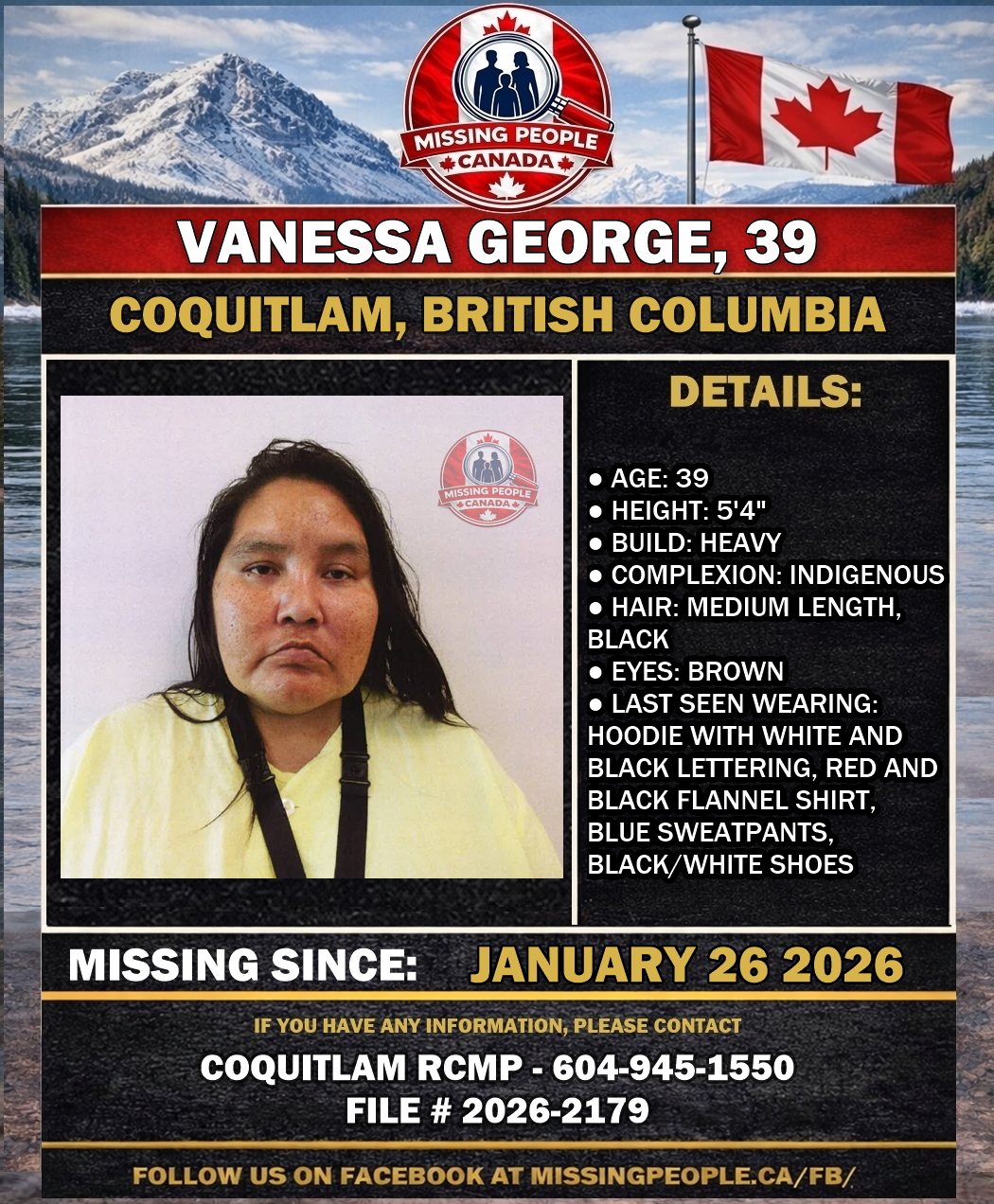 MISSING PERSON CANADA RELEASE