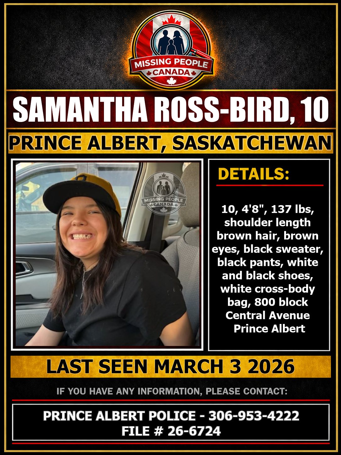 MISSING PERSON CANADA RELEASE