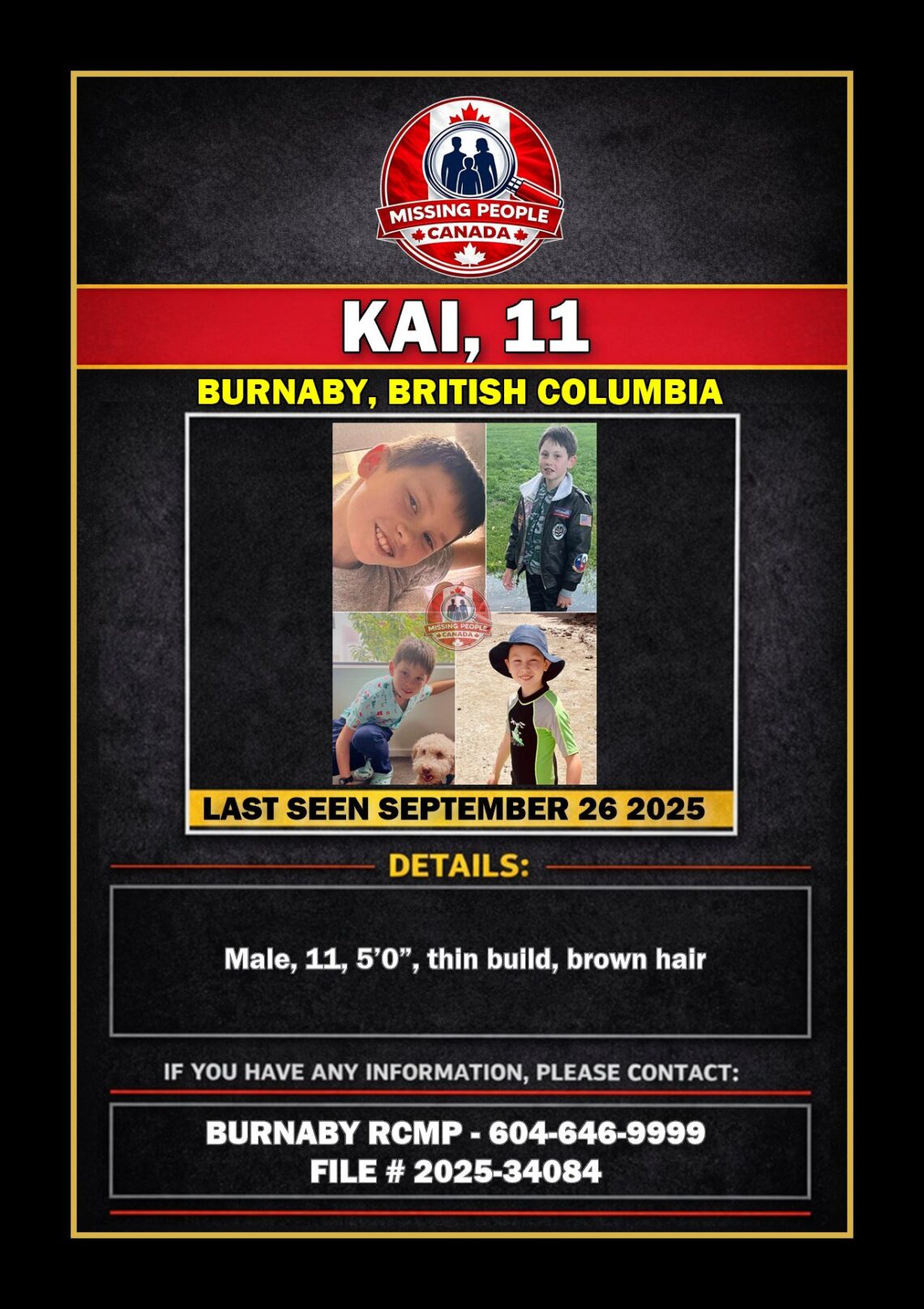 MISSING PERSON CANADA RELEASE