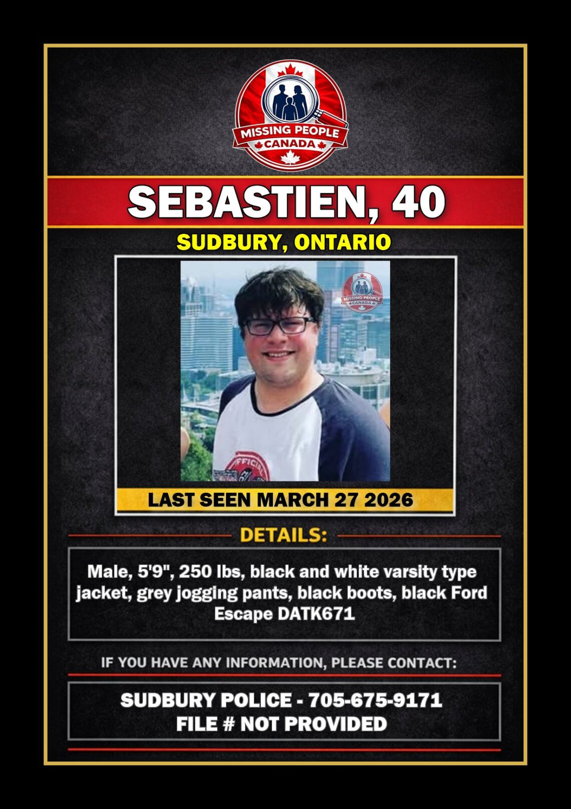 MISSING PERSON CANADA RELEASE