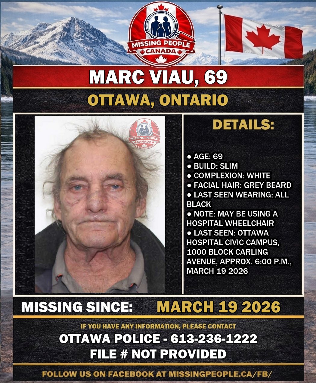 MISSING PERSON CANADA RELEASE