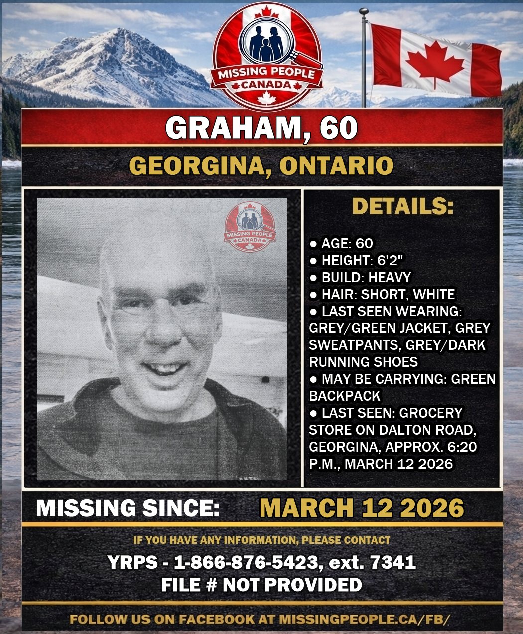 MISSING PERSON CANADA RELEASE