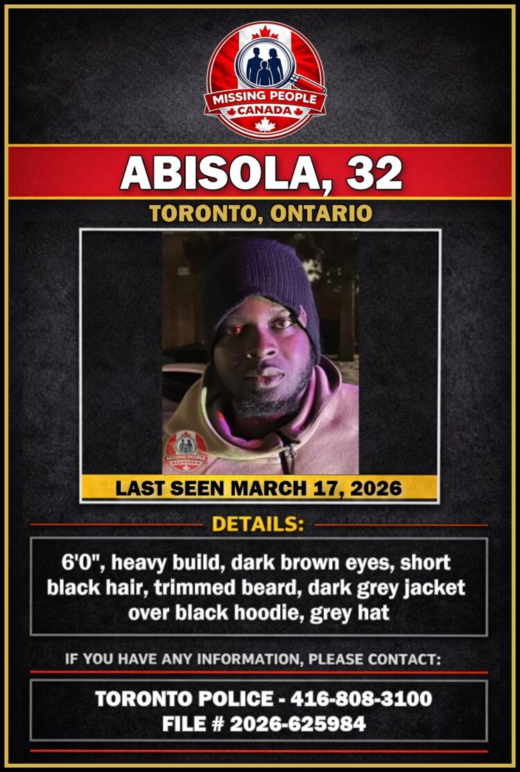 MISSING PERSON CANADA RELEASE