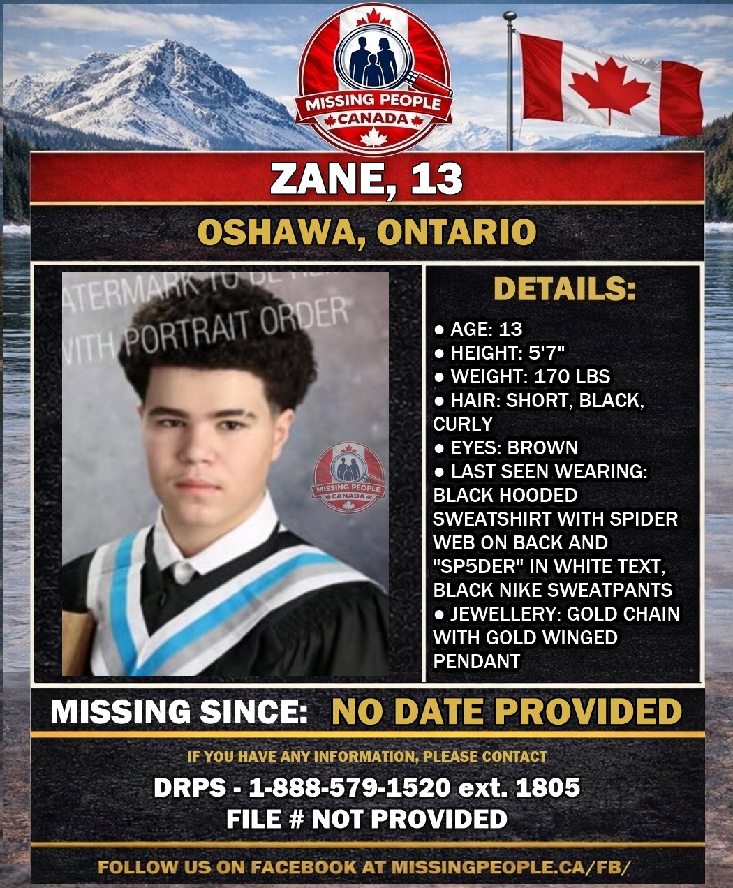 MISSING PERSON CANADA RELEASE