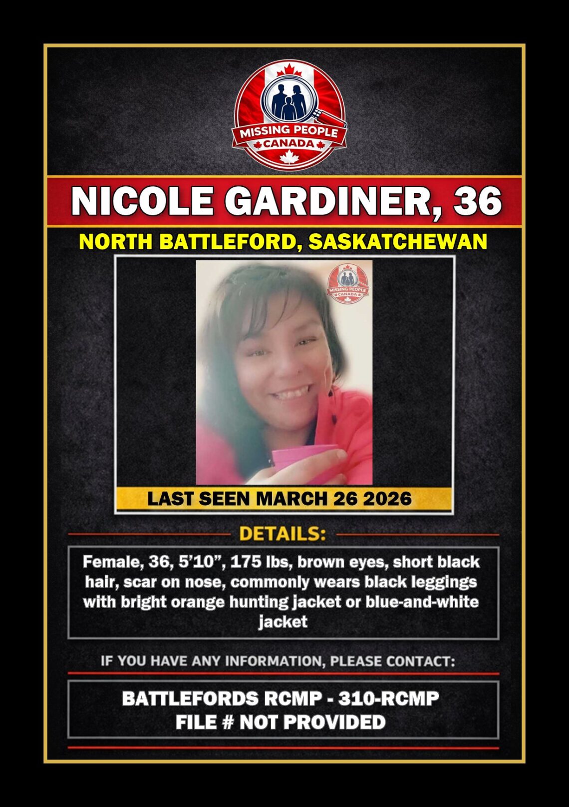 MISSING PERSON CANADA RELEASE