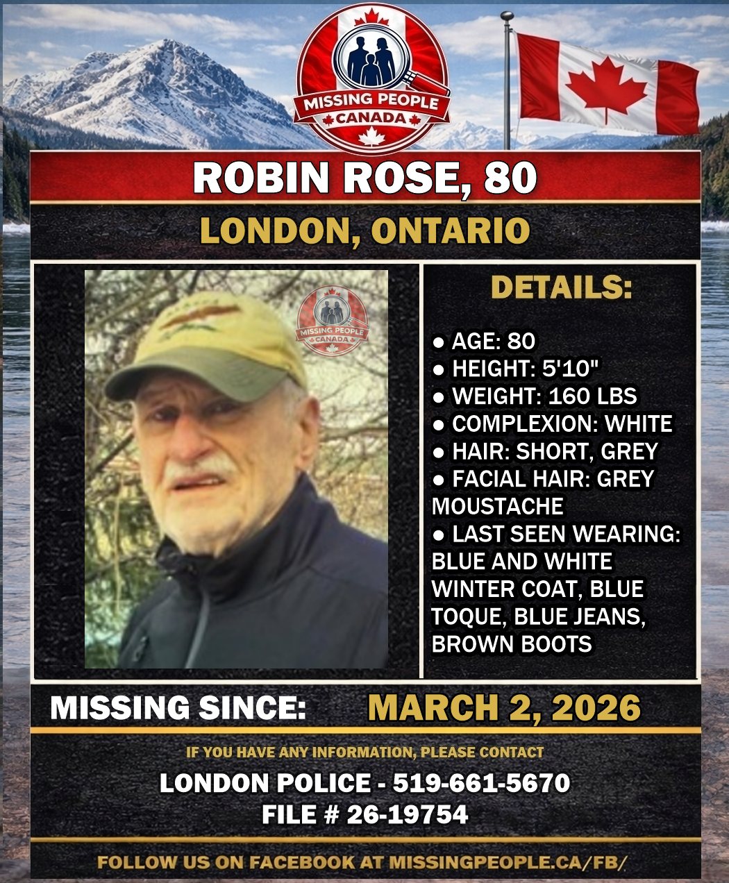 MISSING PERSON CANADA RELEASE