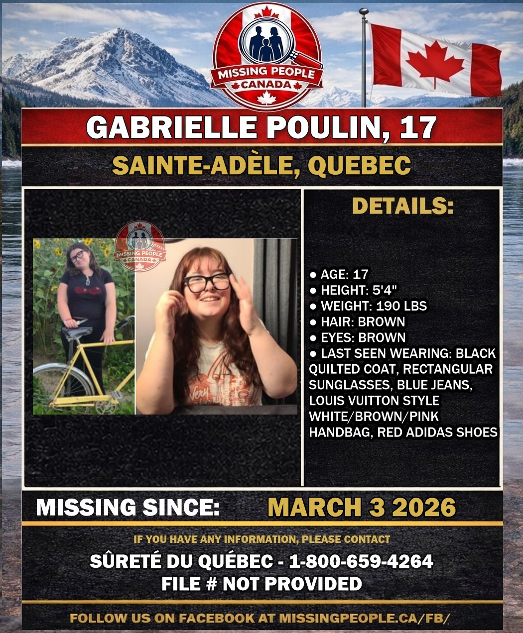 MISSING PERSON CANADA RELEASE