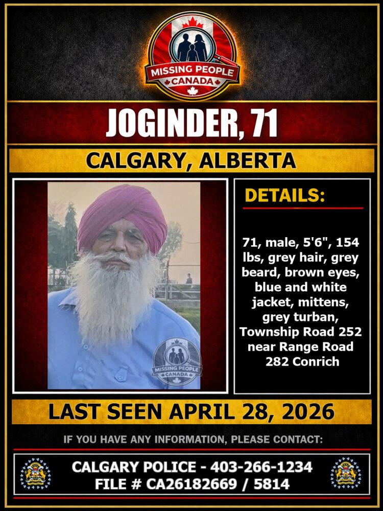 MISSING PERSON CANADA RELEASE