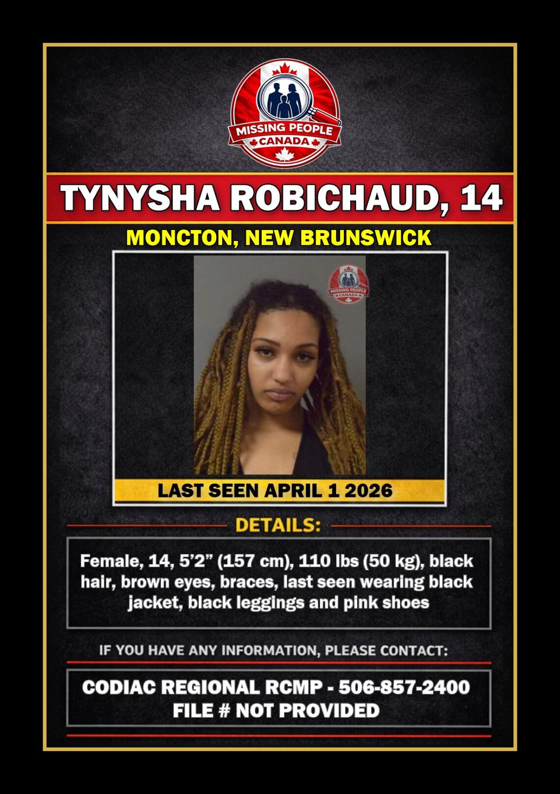 MISSING PERSON CANADA RELEASE