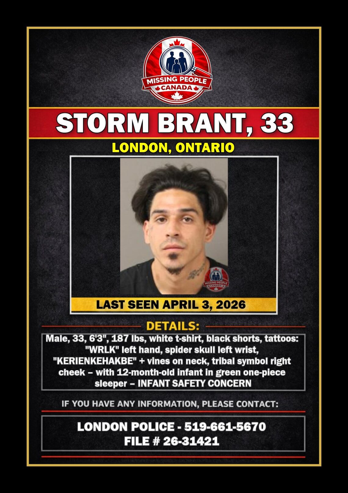 MISSING PERSON CANADA RELEASE