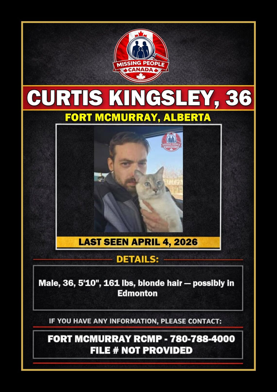 MISSING PERSON CANADA RELEASE