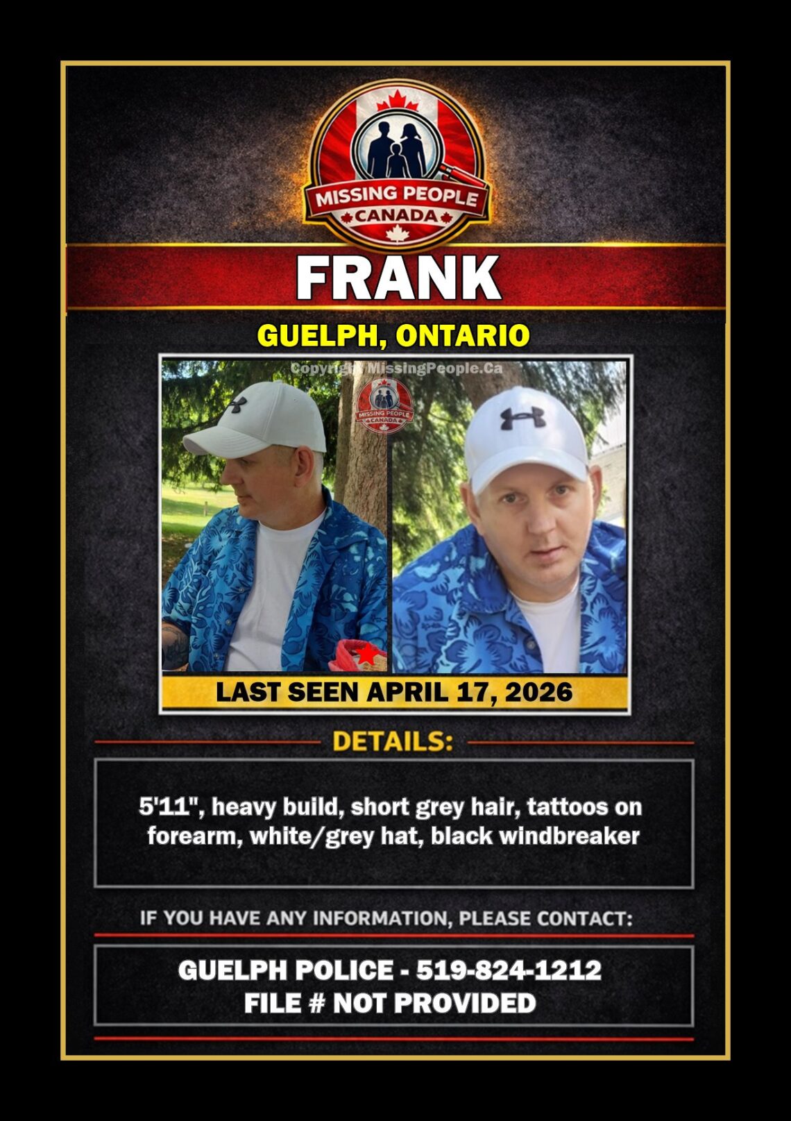 MISSING PERSON CANADA RELEASE