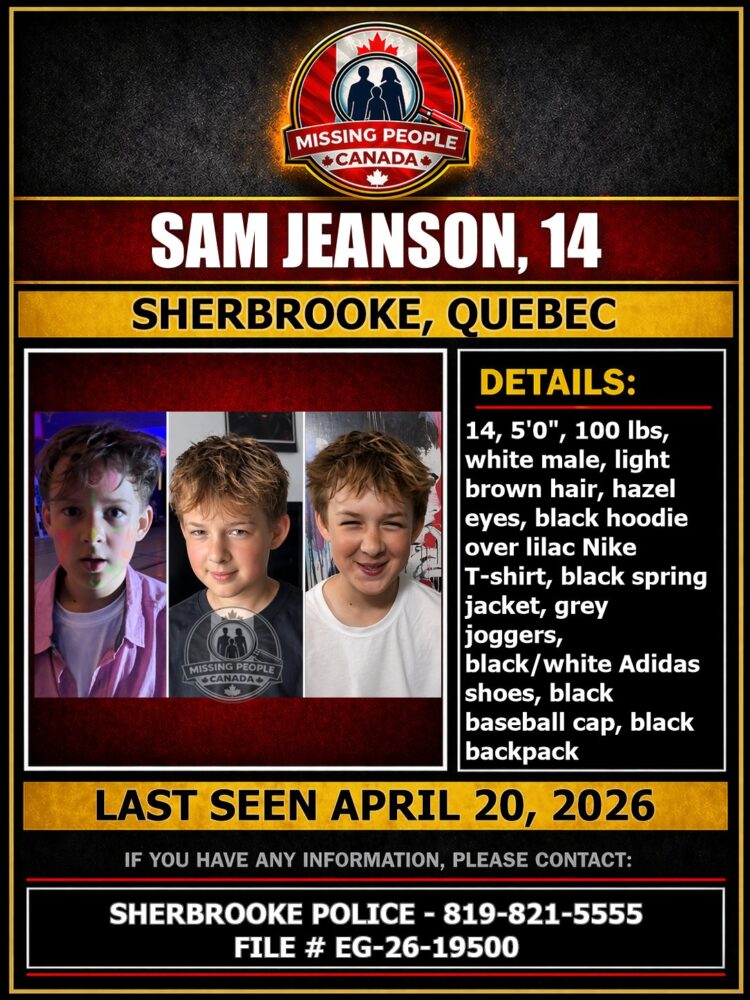 MISSING PERSON CANADA RELEASE