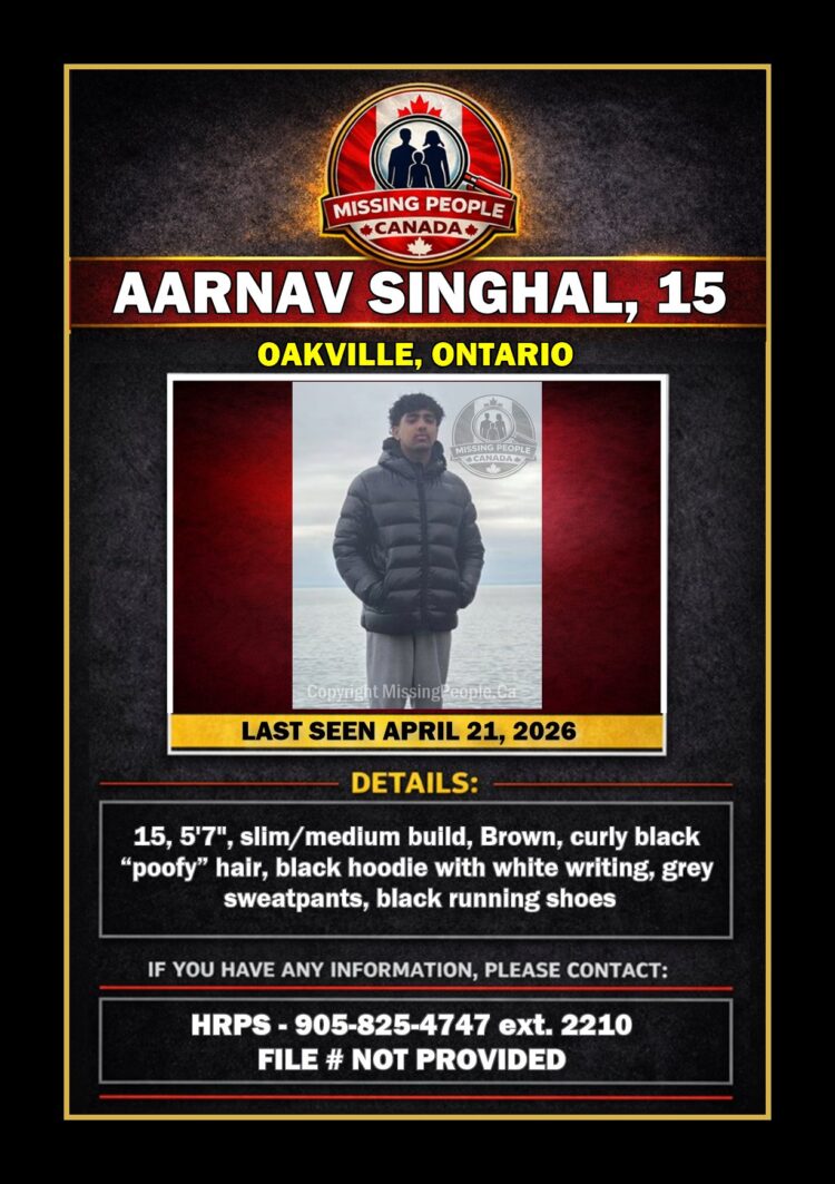 MISSING PERSON CANADA RELEASE