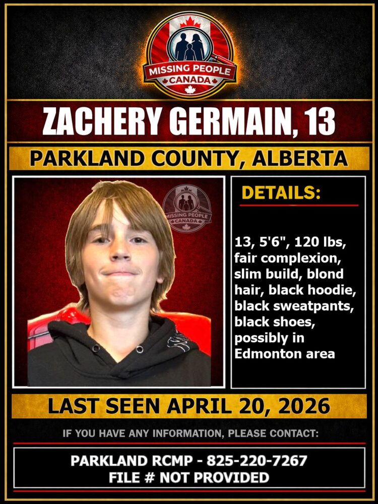 MISSING PERSON CANADA RELEASE