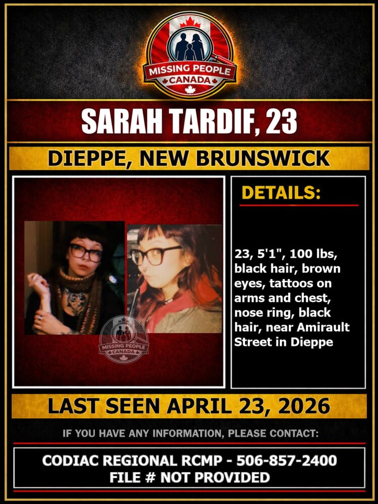 MISSING PERSON CANADA RELEASE