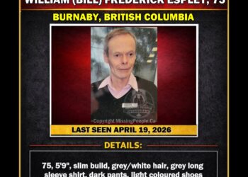 MISSING PERSON CANADA RELEASE