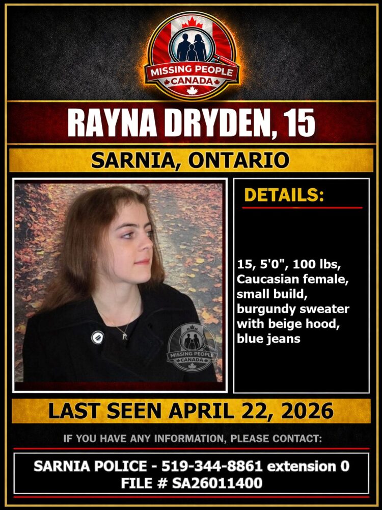 MISSING PERSON CANADA RELEASE
