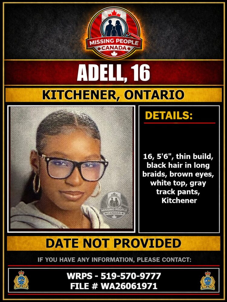 MISSING PERSON CANADA RELEASE