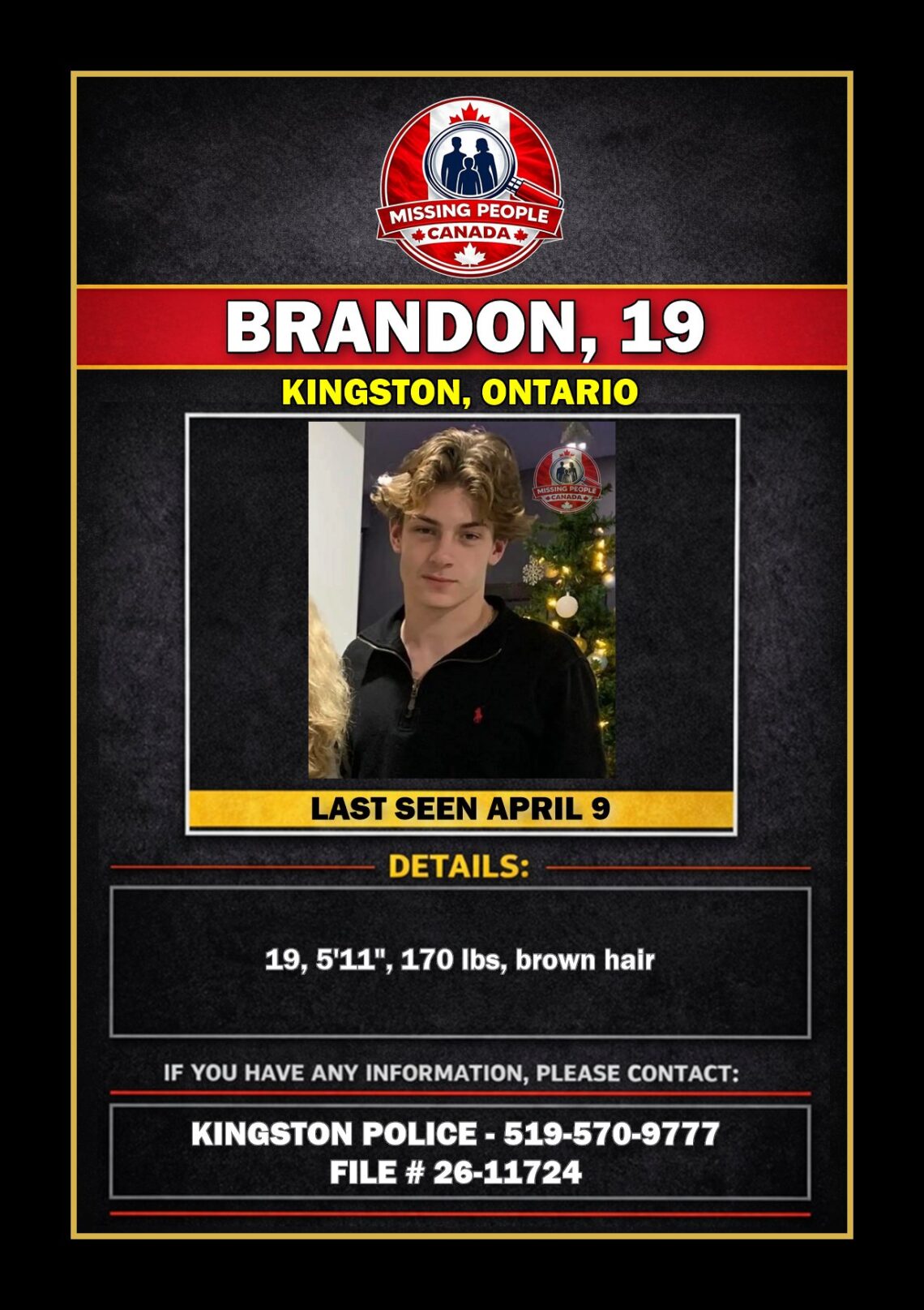 MISSING PERSON CANADA RELEASE